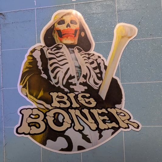 Big Boner Die Cut Glossy Waterproof Sticker