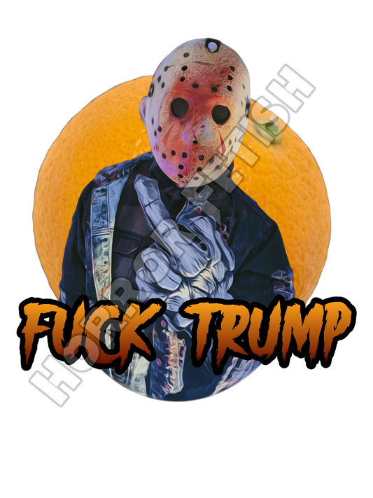 Fuck Trump Jason Voorhees Die Cut Glossy Waterproof Sticker