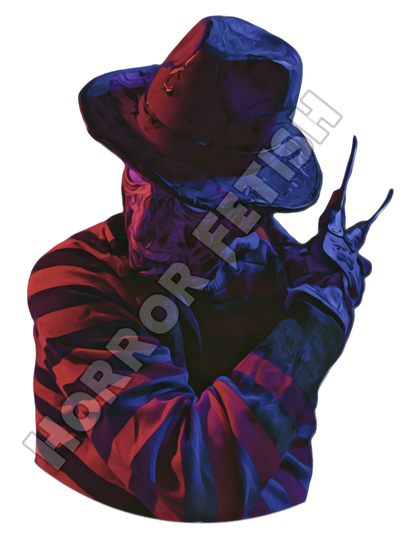 Freddy Krueger w/Hat Die Cut Glossy Waterproof Sticker