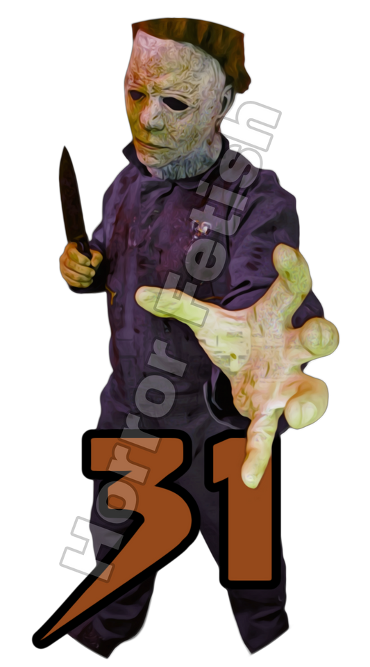 31 Michael Myers Die Cut Glossy Waterproof Sticker