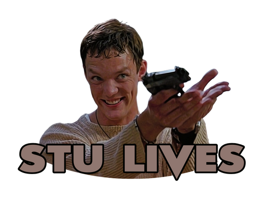 Stu Lives Die Cut Glossy Waterproof Sticker
