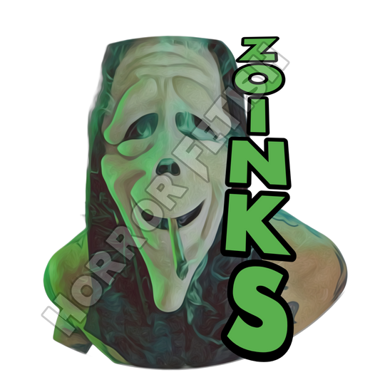 Zoinks Ghostface Die Cut Glossy Waterproof Sticker