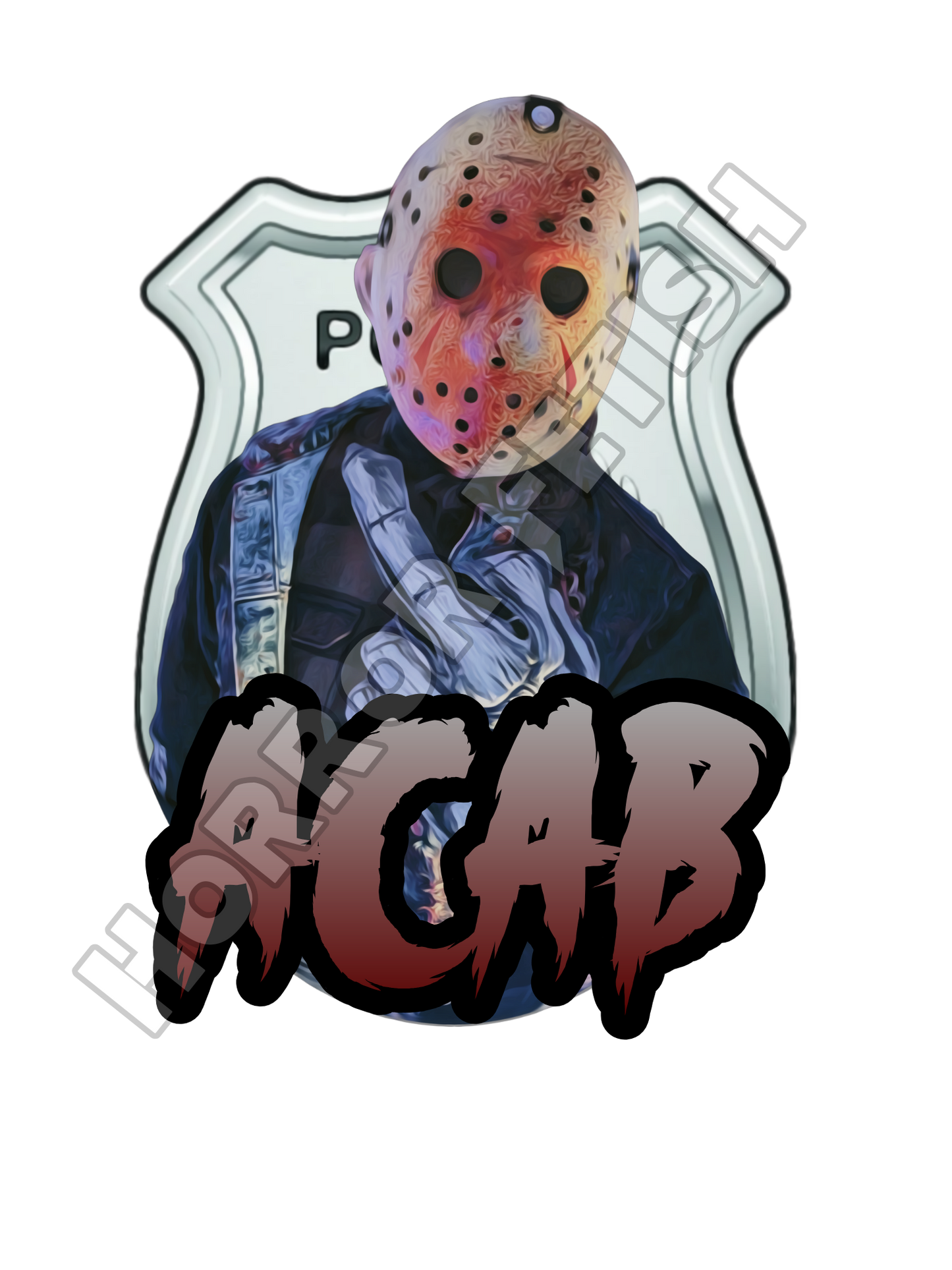 ACAB Jason Voorhees Die Cut Glossy Waterproof Sticker