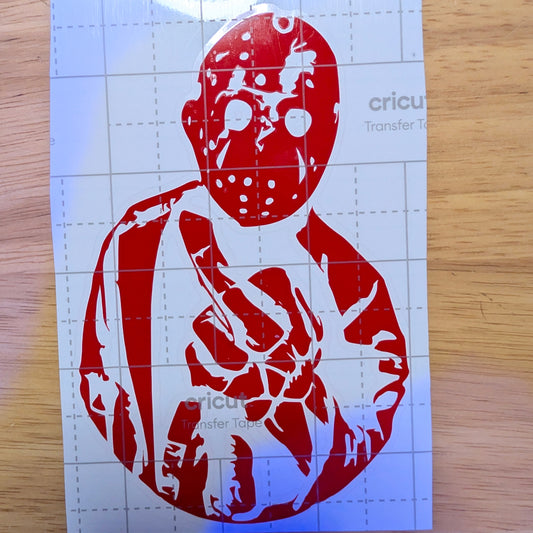 Jason Flipping Off Vinyl Decal