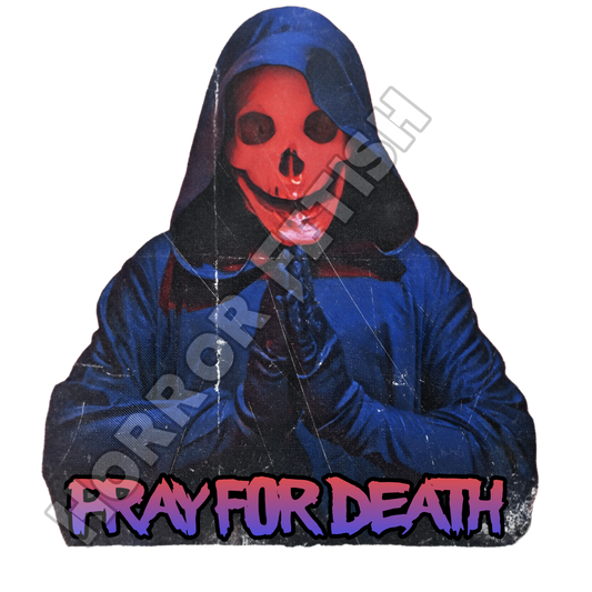 Pray For Death Die Cut Glossy Waterproof Sticker