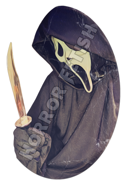 Ghostface Die Cut Glossy Waterproof Sticker