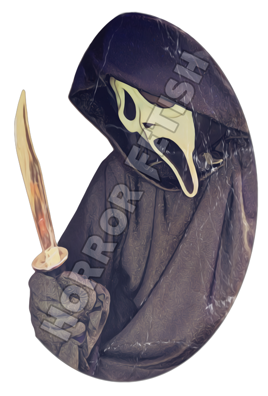 Ghostface Die Cut Glossy Waterproof Sticker