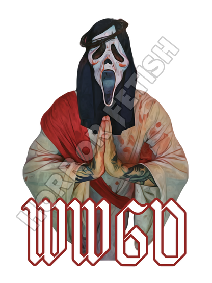 WWGD Ghostface Die Cut Glossy Waterproof Sticker