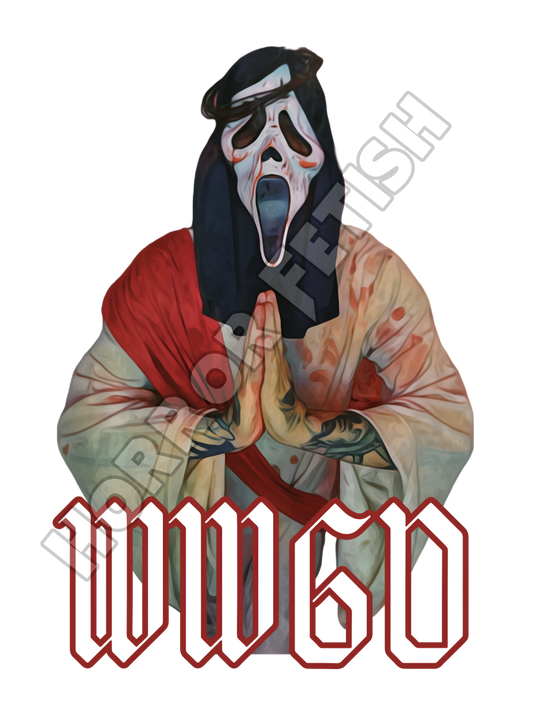 WWGD Ghostface Die Cut Glossy Waterproof Sticker