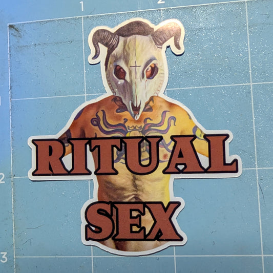 Ritual Sex Die Cut Glossy Waterproof Sticker