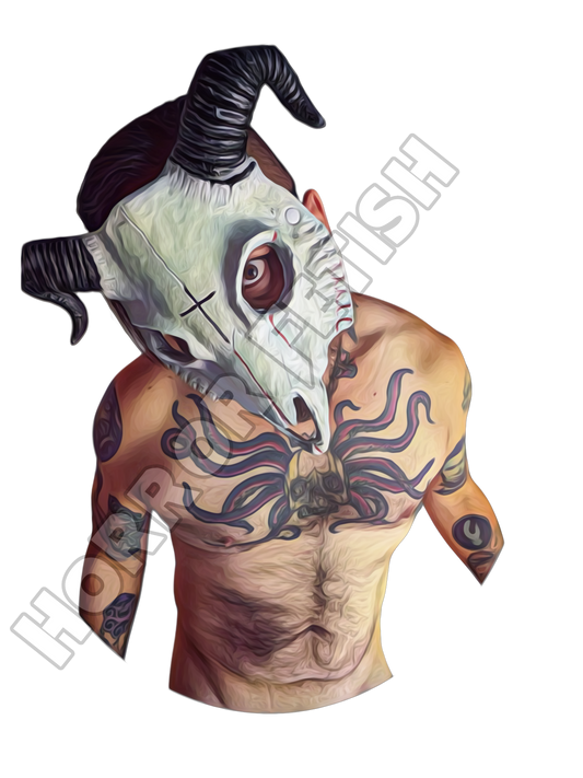 Goatskull Die Cut Glossy Waterproof Sticker