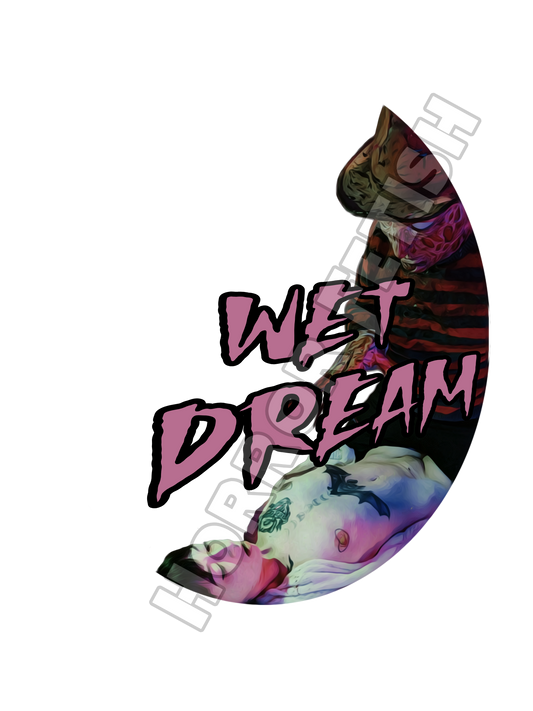 Wet Dream Freddy Krueger Die Cut Glossy Waterproof Sticker