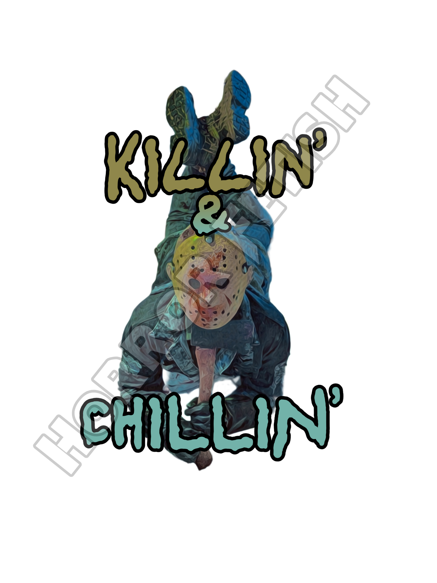 Killin' & Chillin' Jason Voorhees Die Cut Glossy Waterproof Sticker