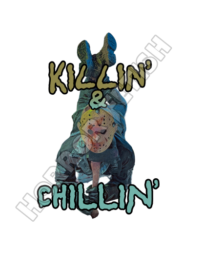 Killin' & Chillin' Jason Voorhees Die Cut Glossy Waterproof Sticker