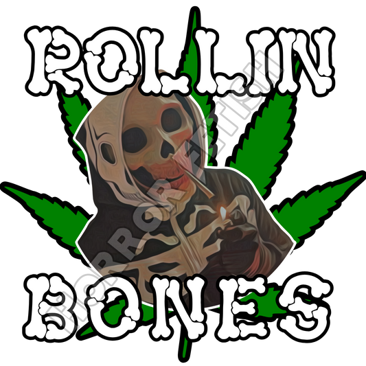 Rollin Bones Die Cut Glossy Waterproof Sticker