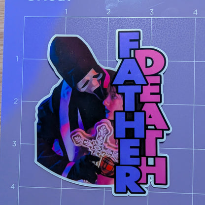 Father Death Ghostface Die Cut Glossy Waterproof Sticker
