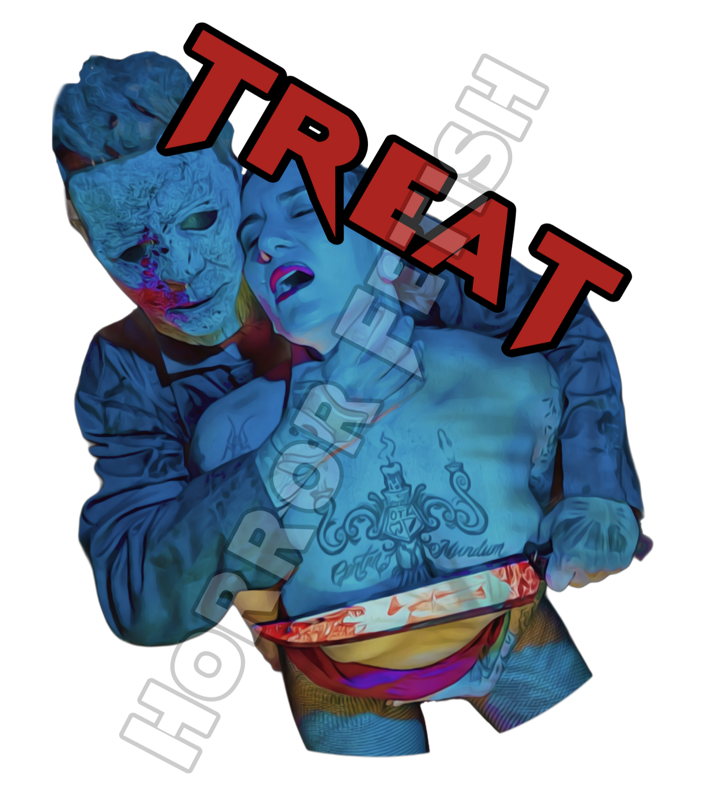 Treat Michael Myers Die Cut Glossy Waterproof Sticker