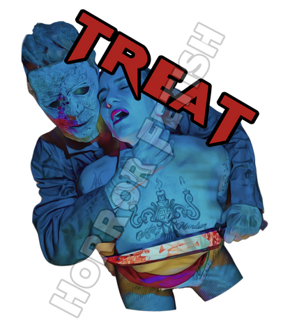 Treat Michael Myers Die Cut Glossy Waterproof Sticker