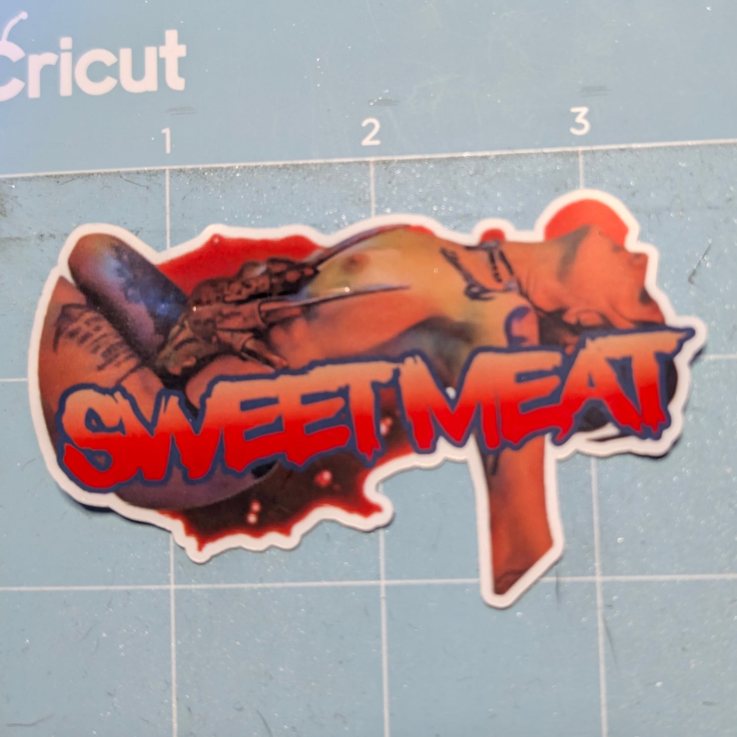 Sweet Meat Freddy Krueger Die Cut Glossy Waterproof Sticker
