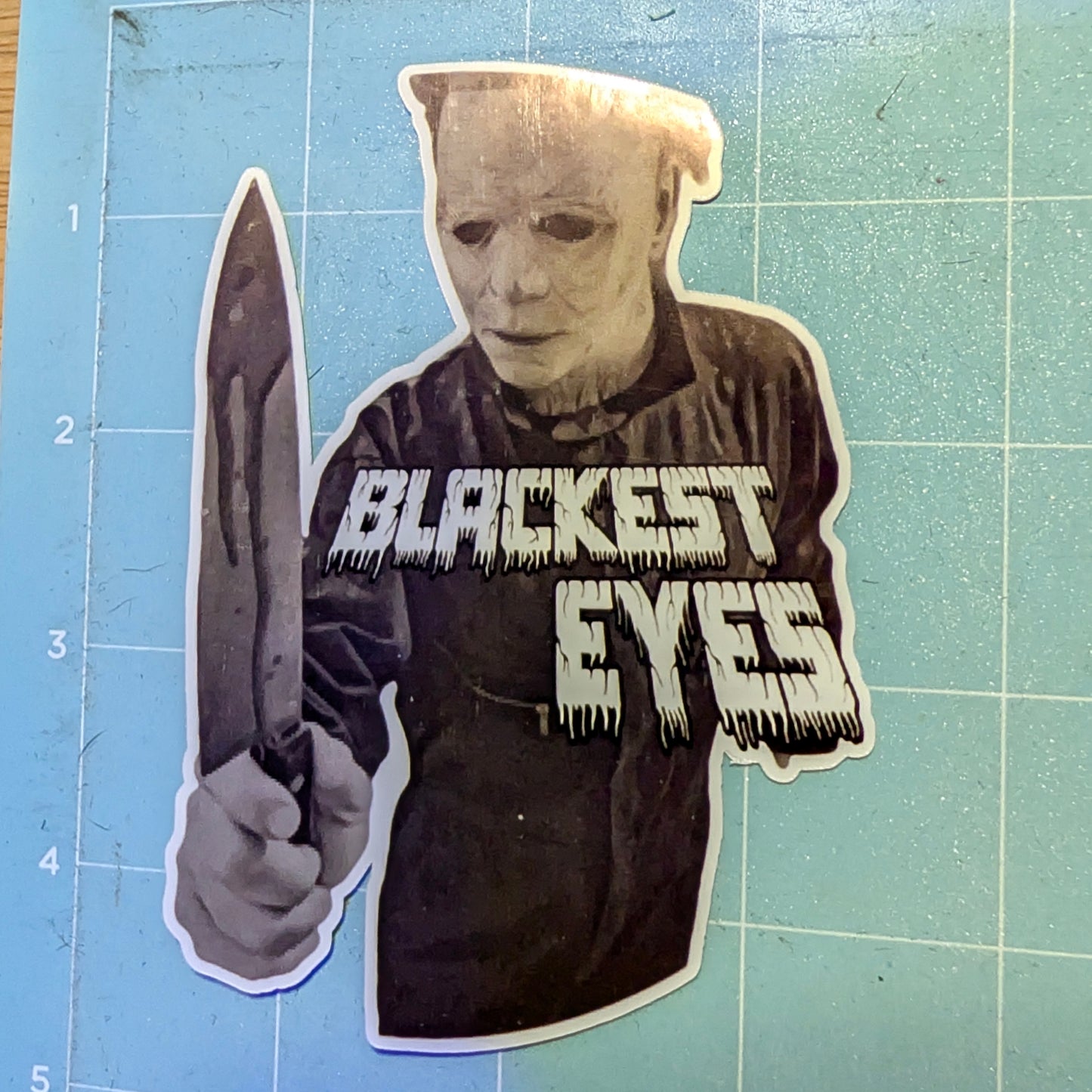 Blackest Eyes Michael Myers Die Cut Glossy Waterproof Sticker