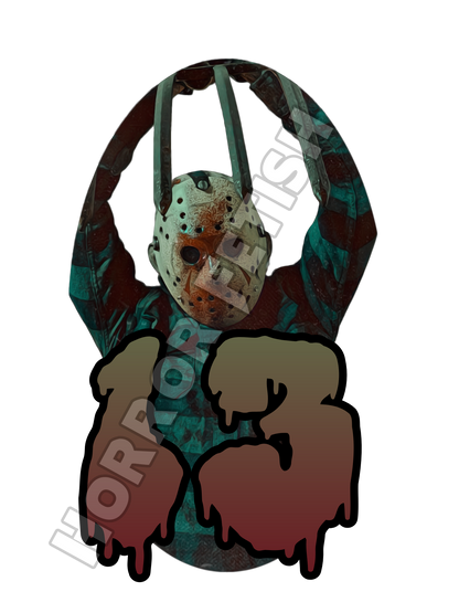 13 Jason Voorhees Die Cut Glossy Waterproof Sticker