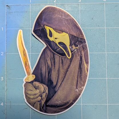 Ghostface Die Cut Glossy Waterproof Sticker