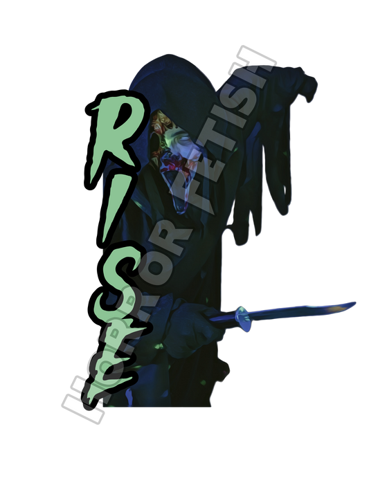 Rise Zombie Ghostface Die Cut Glossy Waterproof Sticker