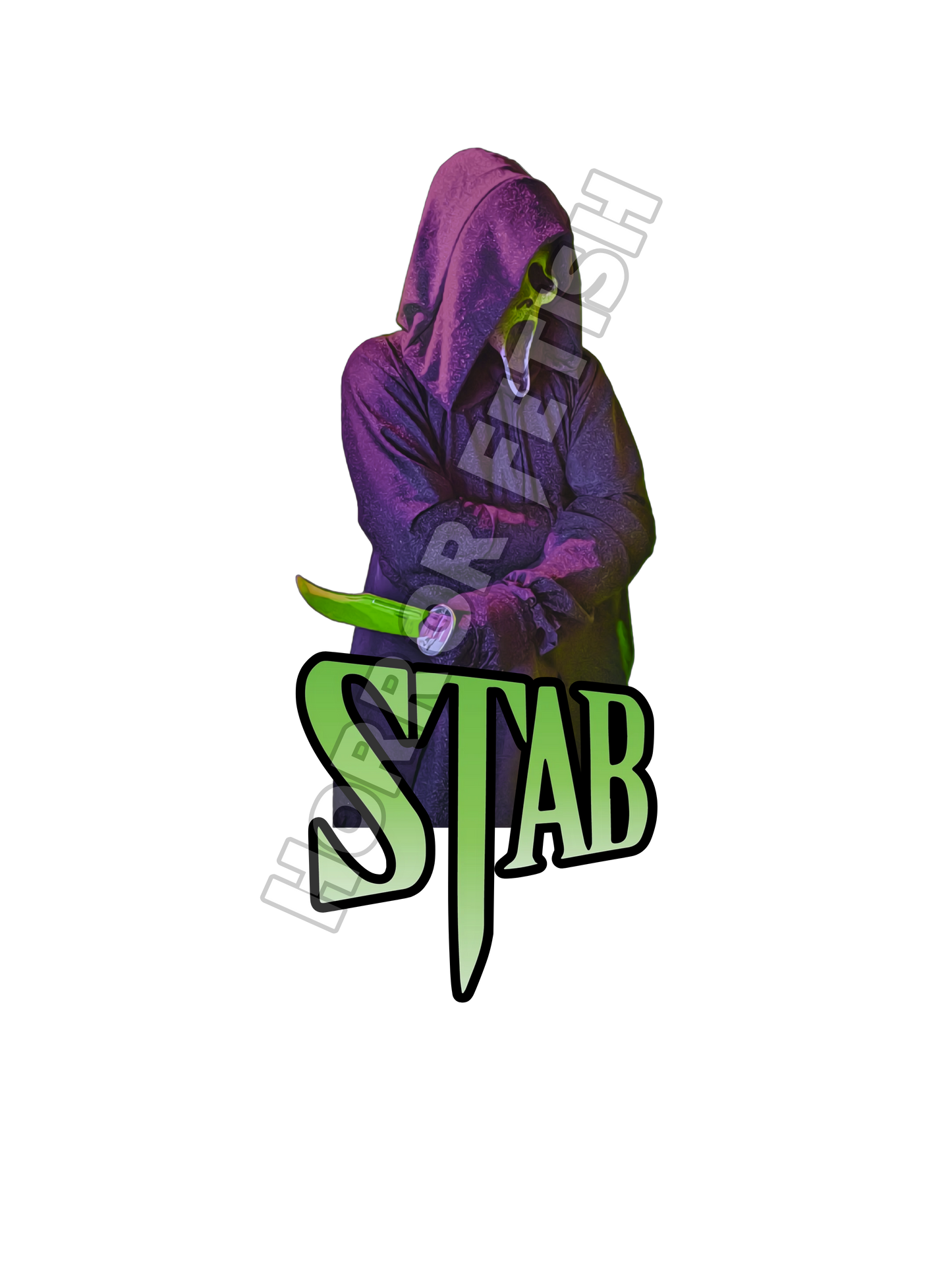 Stab Ghostface Die Cut Glossy Waterproof Sticker
