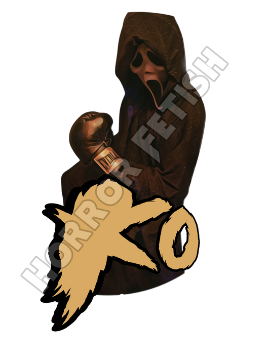 KO Ghostface Die Cut Glossy Waterproof Sticker