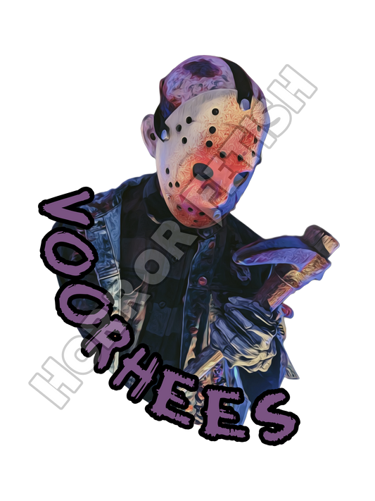 Voorhees Friday the 13th Die Cut Glossy Waterproof Sticker