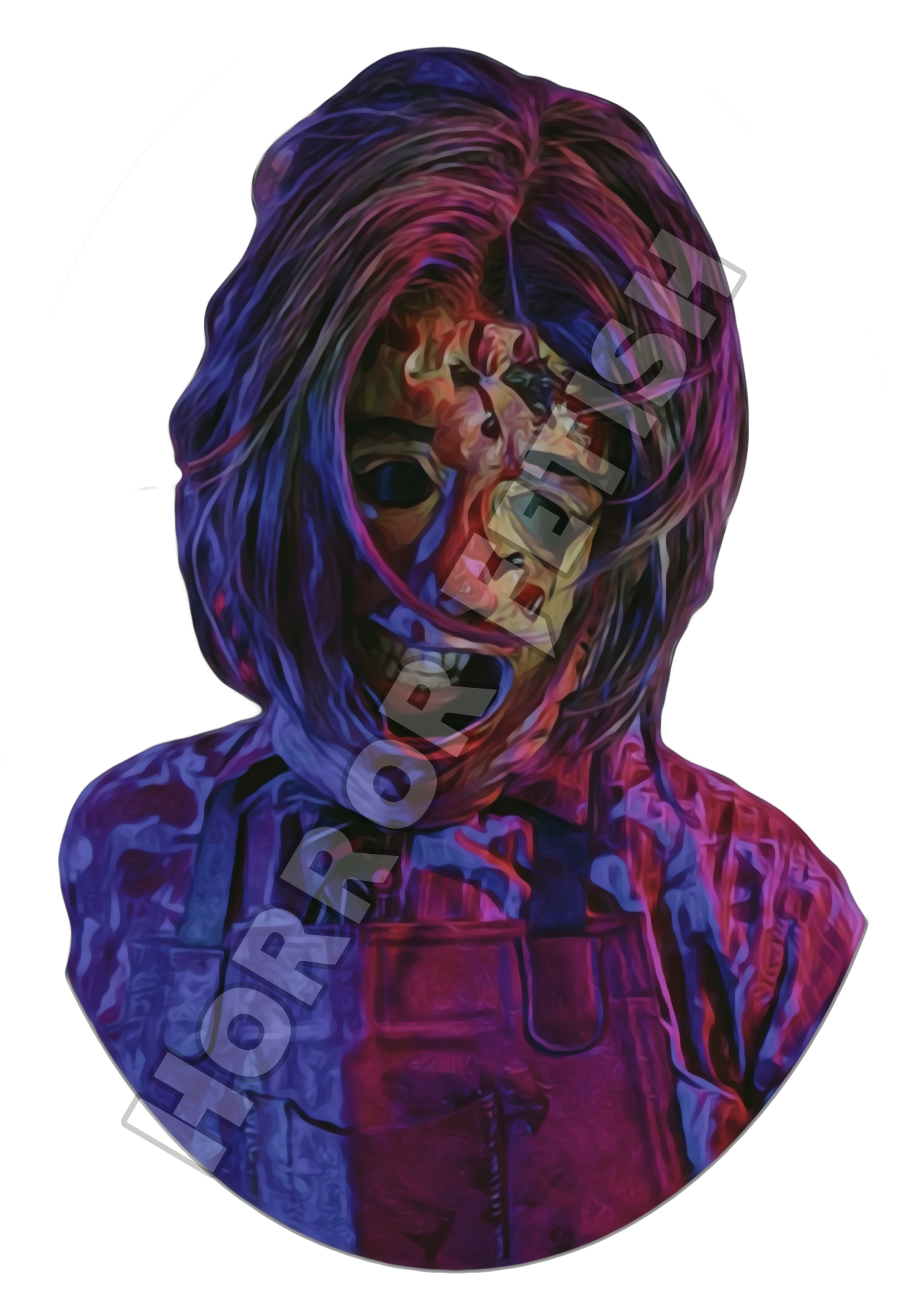 Leatherface Die Cut Glossy Waterproof Sticker