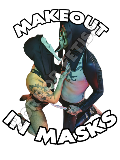 Makeout In Masks Ghostface Die Cut Glossy Waterproof Sticker