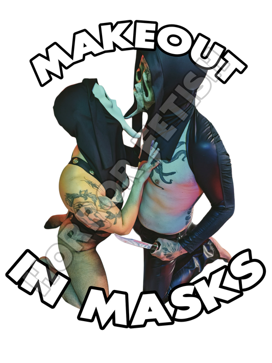 Makeout In Masks Ghostface Die Cut Glossy Waterproof Sticker