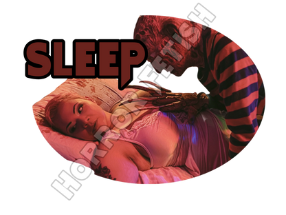 Sleep Freddy Krueger Die Cut Glossy Waterproof Sticker