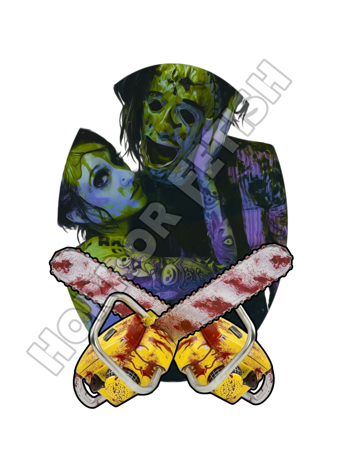 Chainsaws Leatherface Die Cut Glossy Waterproof Sticker