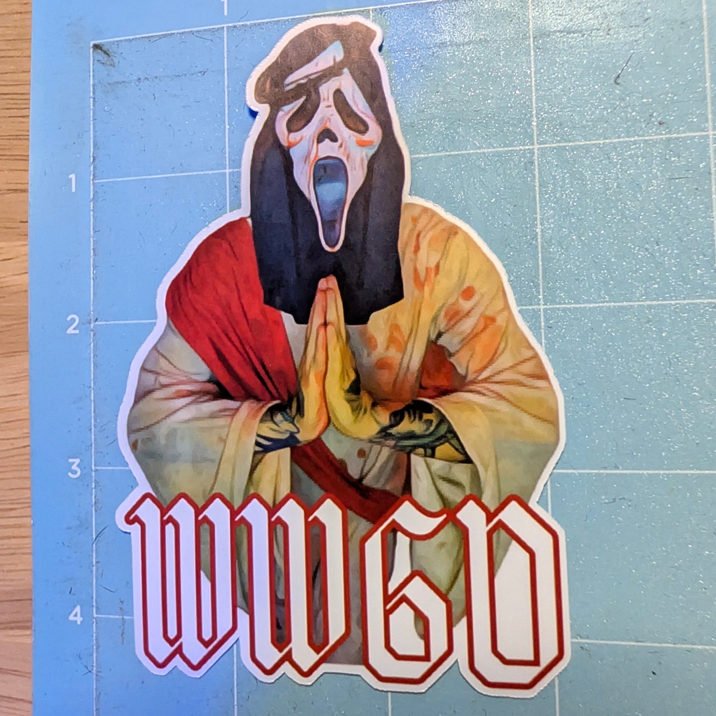 WWGD Ghostface Die Cut Glossy Waterproof Sticker