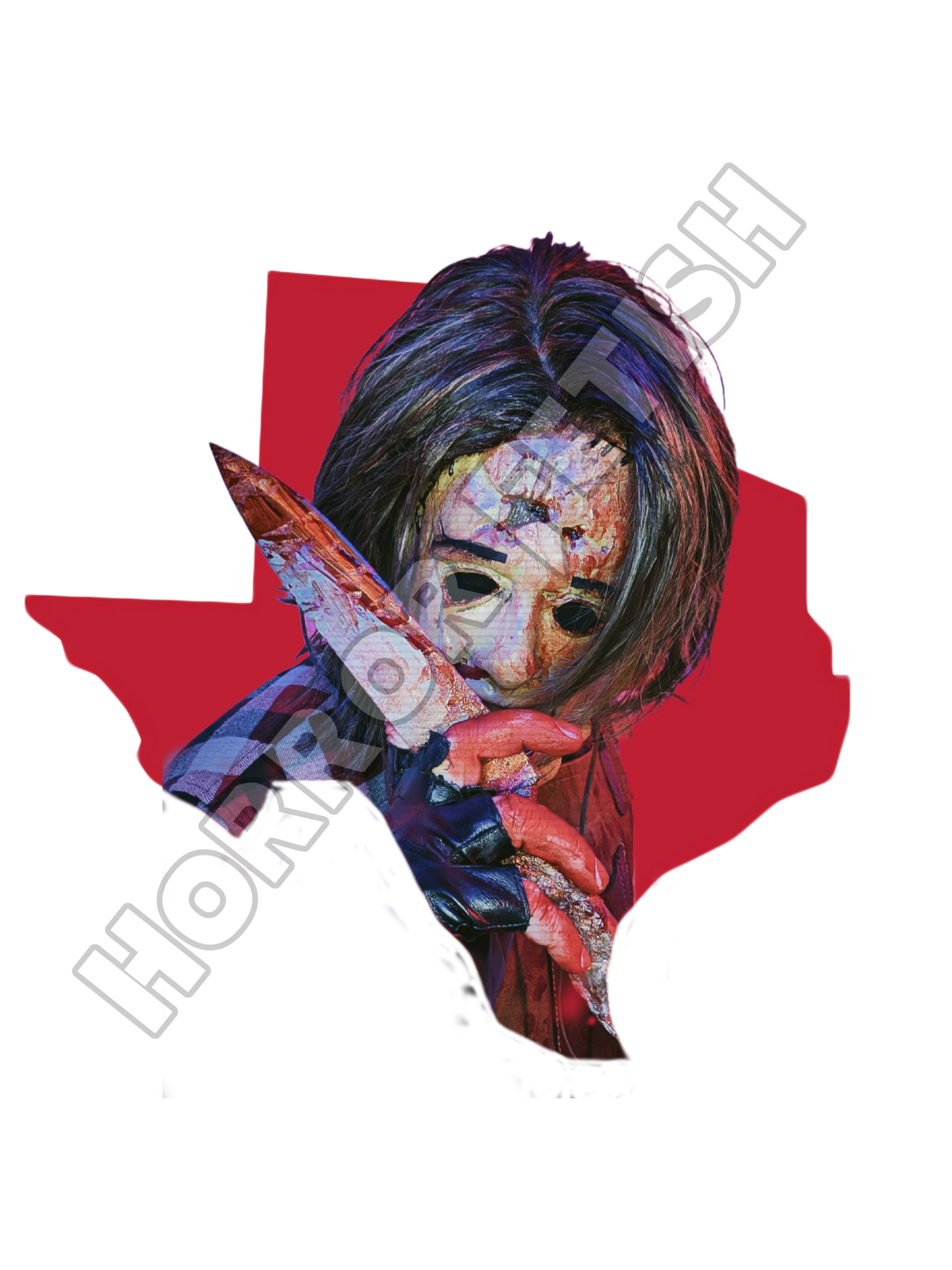 Texas Leatherface Die Cut Glossy Waterproof Sticker
