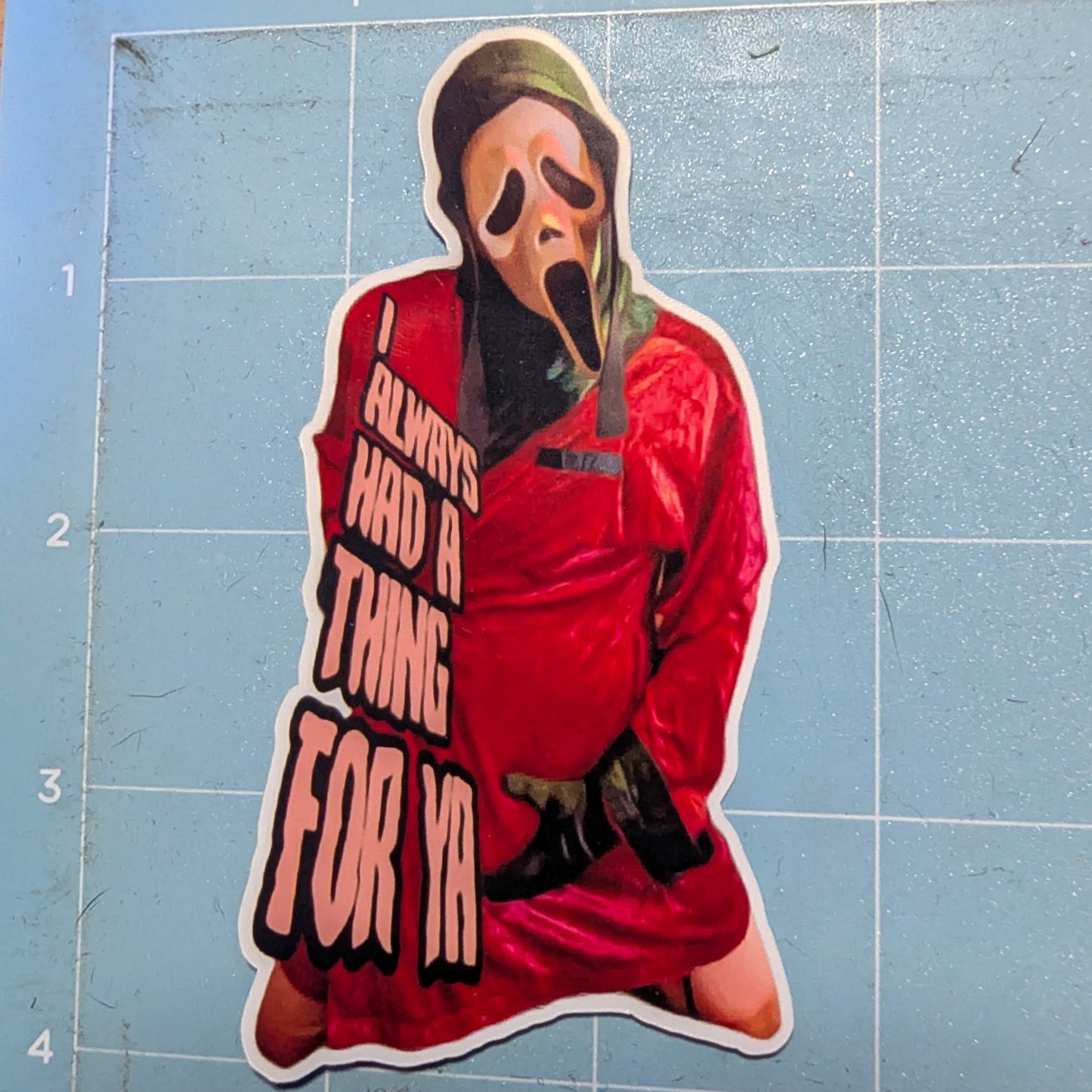 Thing For Ya Ghostface Die Cut Glossy Waterproof Sticker